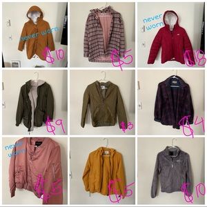 LOT OF JACKETS